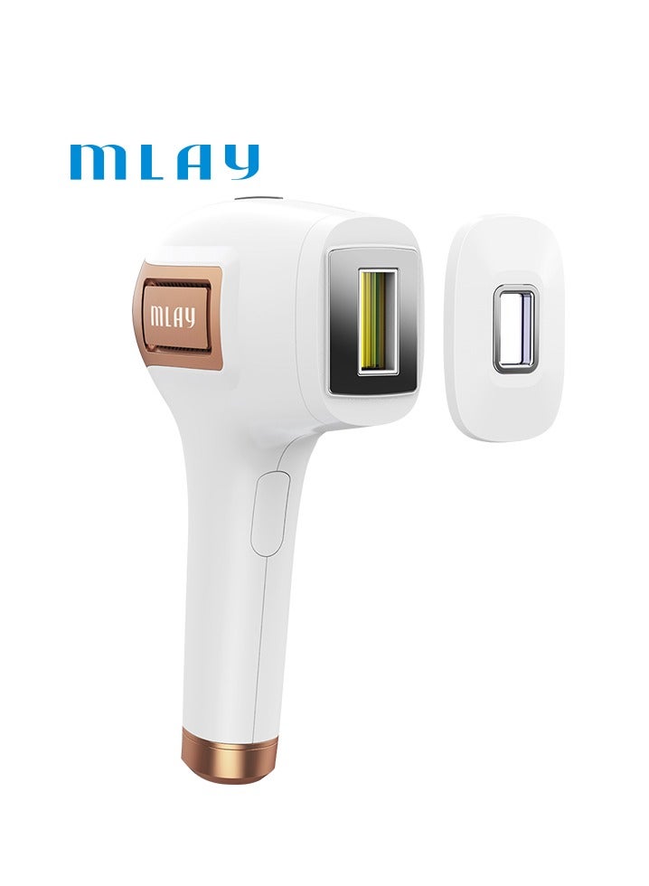 MLAY T5 Ice Pulse Laser Hair Removal Device Pink / Gold 