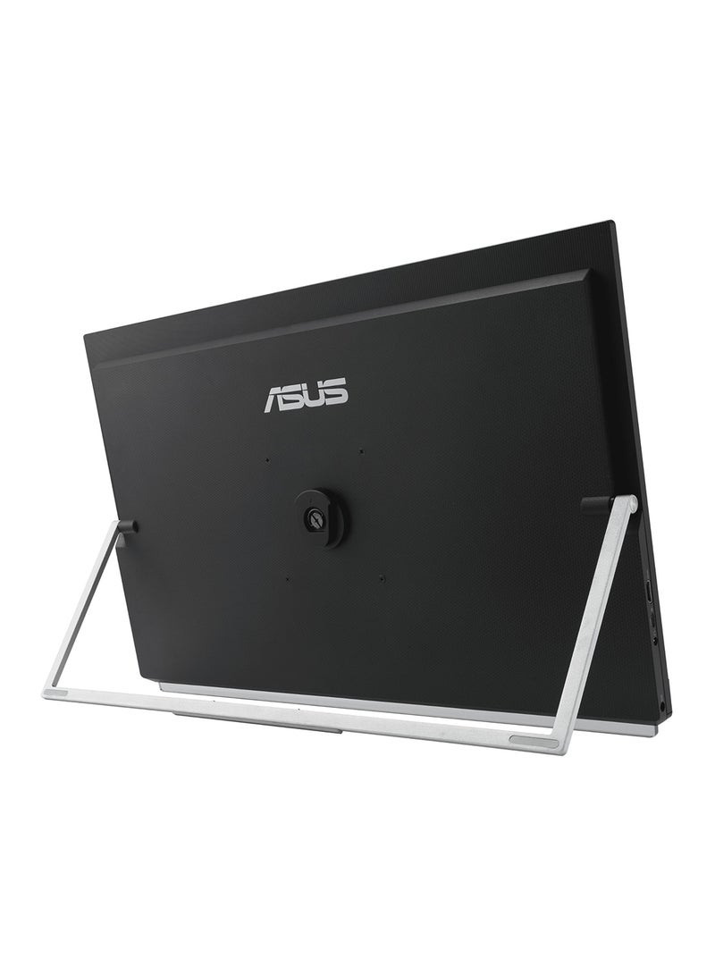 ASUS - ZenScreen MB249C portable monitor – 24-inch (23.8 viewable) FHD (1920 x 1080), frameless panel, IPS technology, anti-glare, USB-C®, speakers, carrying handle/kickstand design, C-clamp, partition hook Black - Image 1