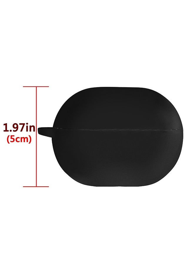 MARGOUN Silicone Case For Huawei FreeBuds Pro Shockproof Case Ultra Slim Cover With Keychain Carabiner Black  - Image 4