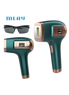 MLAY T5 Ice Pulse Laser Hair Removal Device Green/Gold  - Image 2