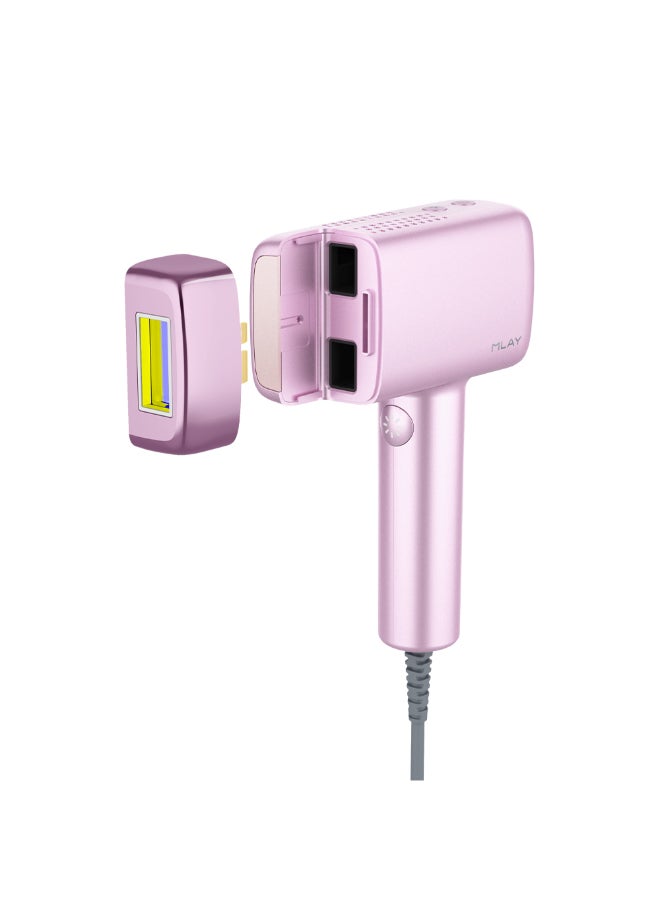 ملاي جهاز إزالة الشعر بالليزر T14 بتقنية IPL ووظيفة التبريد لإزالة الشعر بدون ألم باللون الأرجواني - Image 1