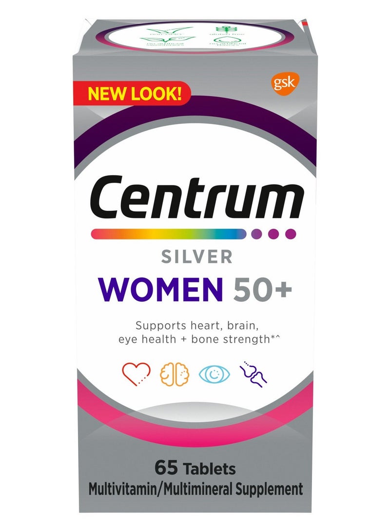 Centrum Multivitamin For Women Silver 50 Plus 65 Tablets