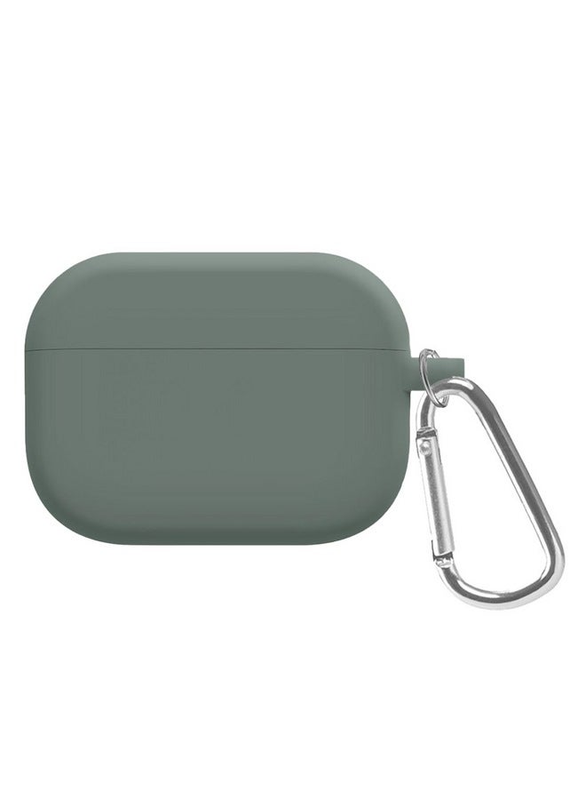 MARGOUN - Shockproof Case For Airpod Pro Silicone Protective Ultra Slim Cover With Keychain Carabiner Grey - Image 1