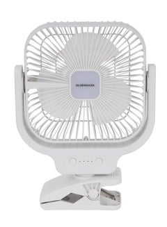 Olsenmark 8" Rechargeable Table Fan, Working Time up to 9 Hours, 3 Speed Controls, 30 Hour LED Operation OMF1852 WHITE  - Image 1