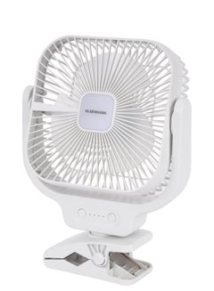 Olsenmark 8" Rechargeable Table Fan, Working Time up to 9 Hours, 3 Speed Controls, 30 Hour LED Operation OMF1852 WHITE  - Image 2