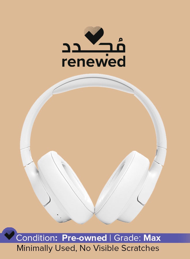 JBL Renewed - Tune 720Bt Wireless Over Ear Headphones White - Image 1