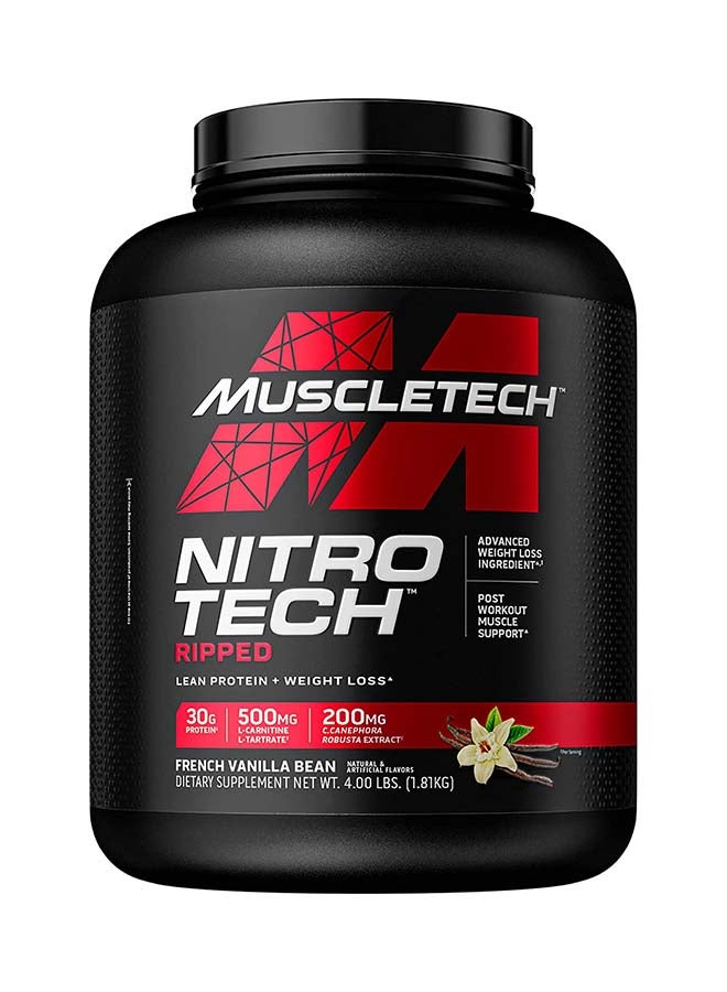 MuscleTech Nitro Tech Whey Isolate Learn Muscle Builder Strawberry 3.97Lbs
