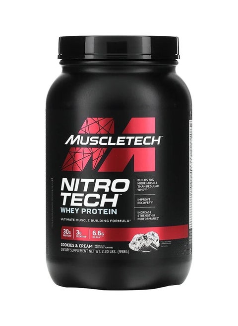 Nitro Tech Whey Protein Cookies And Cream 998 Grams