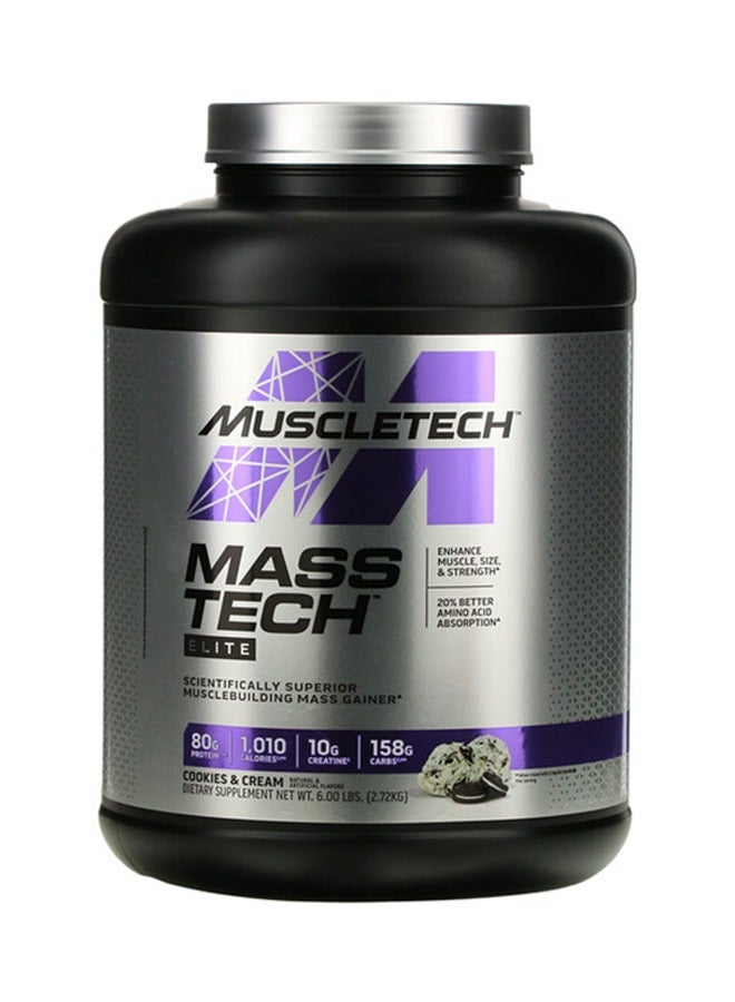 MuscleTech Mass Tech Elite Cookies and Cream 6lbs US (RB) - pnsku/N70034098V/45/_/1703853206/ca94412e-1ebd-4b1f-9bec-4297812739ec