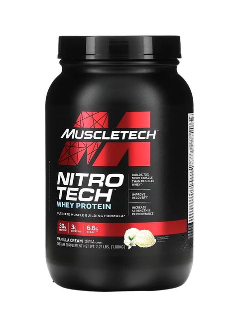 Nitro Tech Whey Protein Vanilla 2Lb