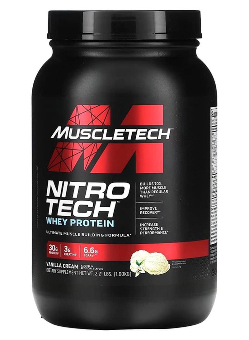 Nitro Tech Whey Protein Vanilla 2Lb