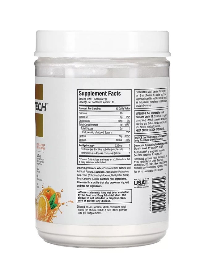 MuscleTech Iso Whey Clear Orange Dreamsicle 1.1lbs US (RB) - Image 2