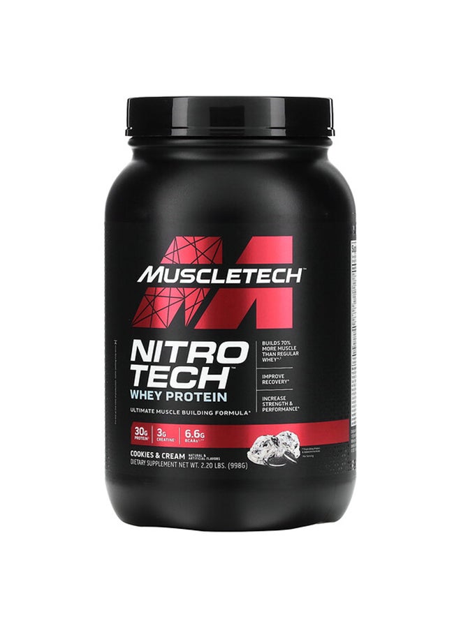 ماسل تيك MuscleTech Nitro Tech Cookies and Cream 2.2lbs US (RB) - Image 1
