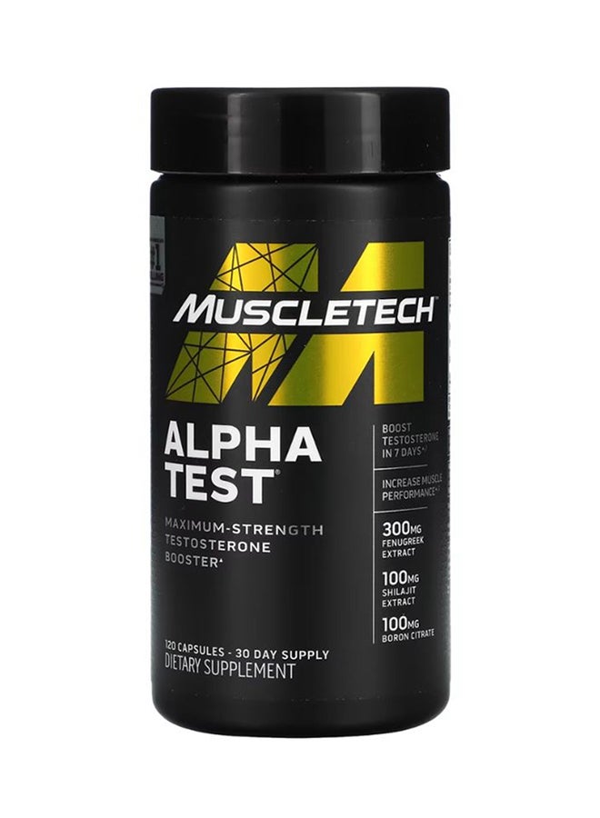 MuscleTech Alpha Test 120ct US (RB) - Image 1