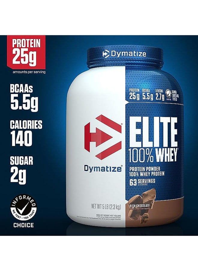 Dymatize Elite Whey Rich Chocolate 5Lb  - Image 2