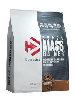 Dymatize Super Mass Gainer Protein Powder Rich Chocolate 12 Lbs 