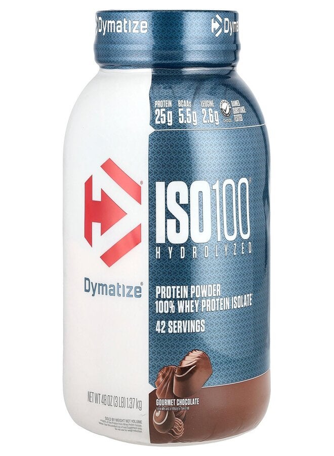 Dymatize Protein ISO 100 3lb Gourmet Chocolate - 1.37kg  - Image 1