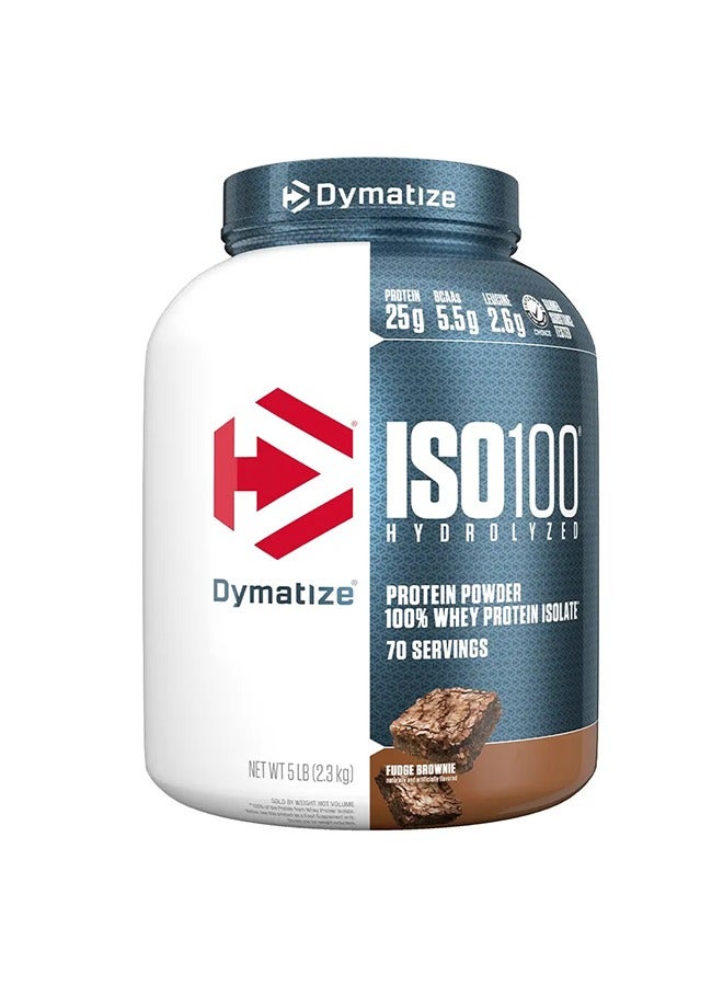 Dymatize Iso100 Fudge Brownie 5Lb  - Image 1