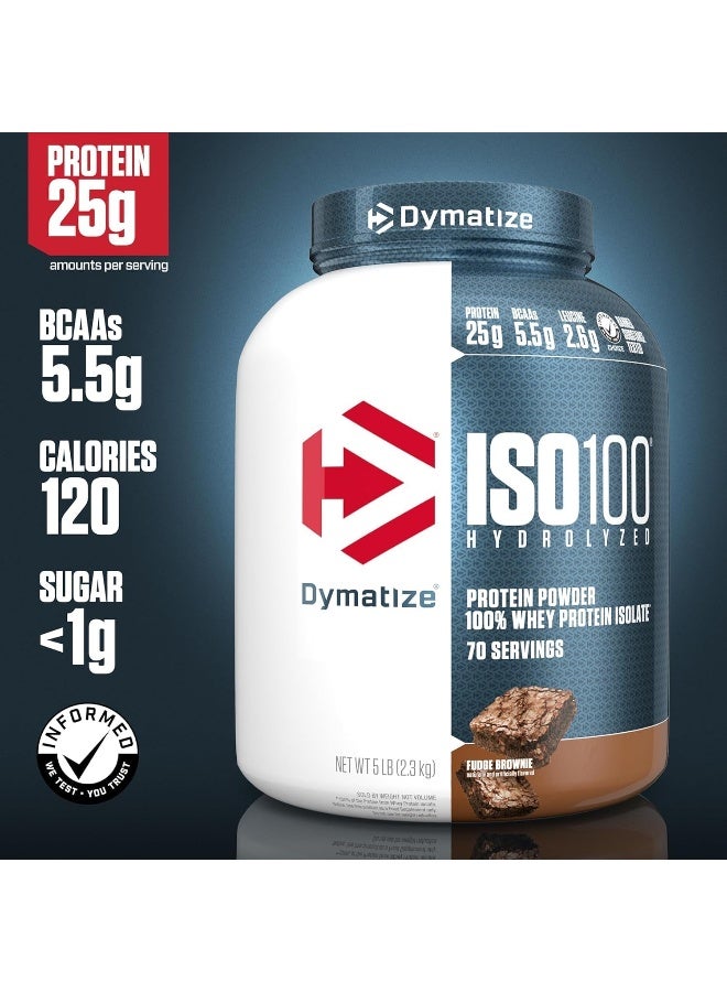 Dymatize Iso100 Fudge Brownie 5Lb  - Image 2