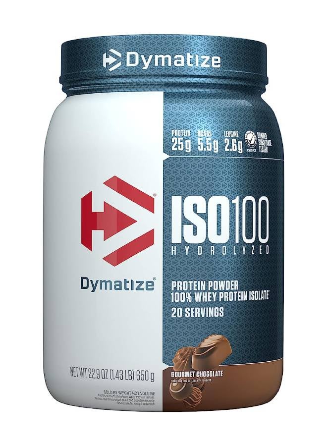 Dymatize - ISO 100 Gourmet Chocolate 650 gm, 20 Servings - Image 1