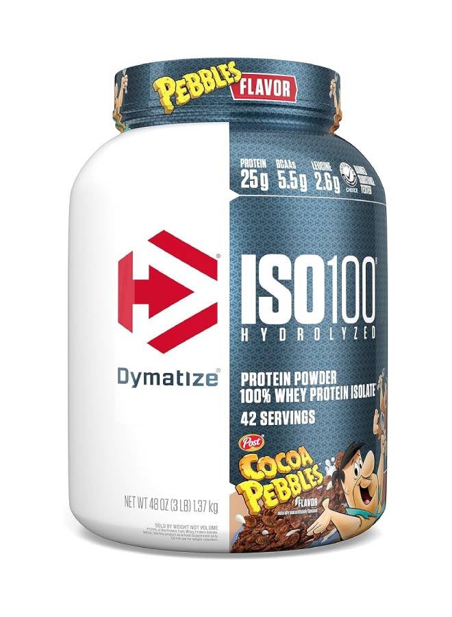 ديماتيز بروتين ISO 100 3 رطل حصى الكاكاو - 1.4 كجم - Image 1