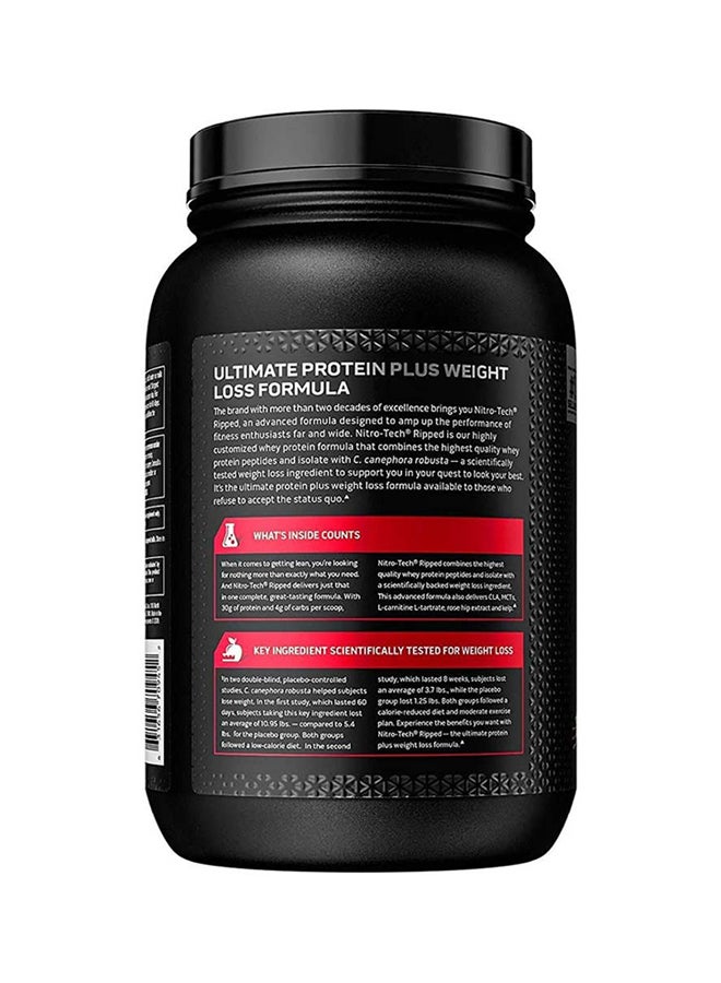 MuscleTech MuscleTech Nitro Tech Ripped French Vanilla Bean 2lbs US (RB)  - Image 2