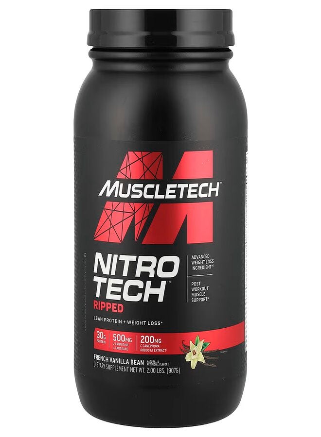 MuscleTech MuscleTech Nitro Tech Ripped French Vanilla Bean 2lbs US (RB)  - Image 1