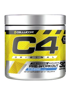 سيلوكور C4 Original Explosive قبل التمرين - Icy Blue Raz - 30 حصة 195 جم  - Image 1