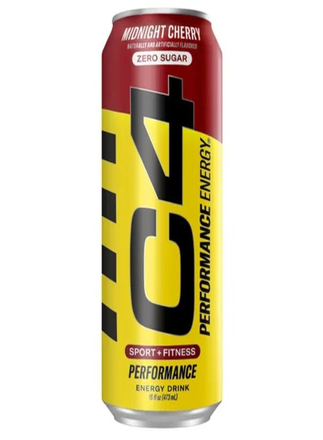 CELLUCOR C4 Original Energy Drink, Midnight Cherry, 16 OZ 