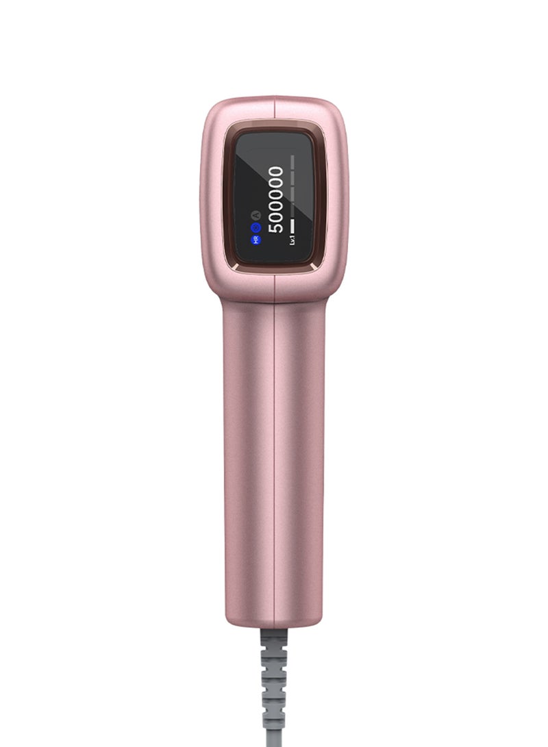 ملاي جهاز إزالة الشعر بالليزر T14 مع تقنية IPL ووظيفة التبريد لإزالة الشعر بدون ألم باللون الوردي - Image 3