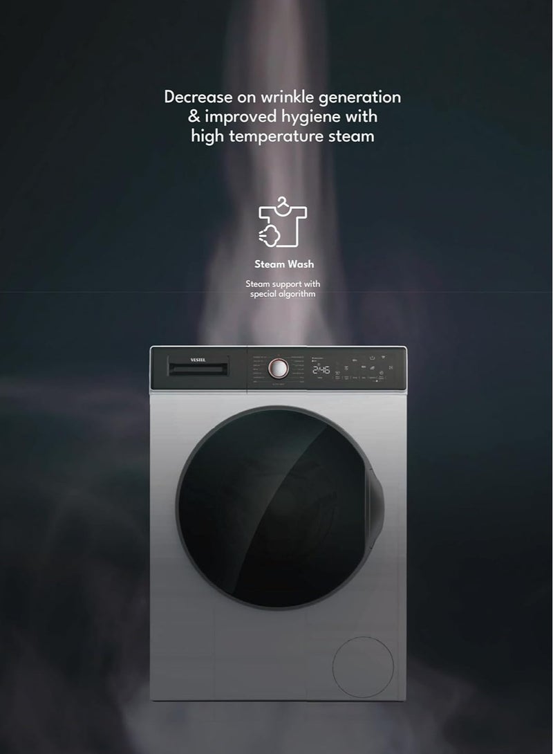 فيستل 7 Kg Front Load Tumble Dryer Condenser Type 15 Program TDC7GP2 White  - Image 4