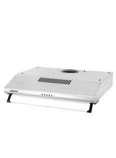 GEEPAS 60 CM Slim Hood With Charcoal Filter/ Chimney With 200 m3/Hour Suction, 3 Speeds, 1X2 Watts LED, 3 Layers Aluminium Filter, 80 W Motor, Stainless Steel Finish Body 82 W GHD611CS Silver  - Image 1