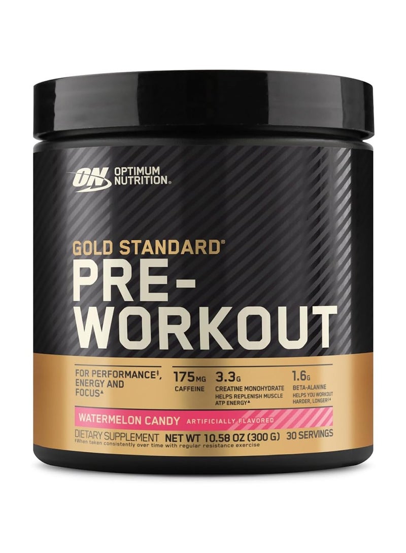 Optimum Nutrition Gold Standard Pre-workout 30 Servings Watermelon Candy 300g - Image 1