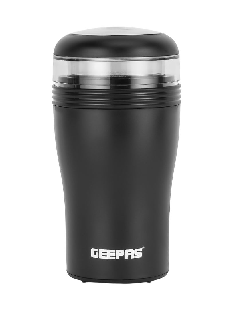 GEEPAS Coffee Grinder With Stainless Steel Blade, 40 Gram Capacity, Smooth On/Off Press Switch, Removable Grinder Jar, 150 Watt Power Motor, Overheat Protector 0.04 kg 150 W GCG41022 Black - Image 1