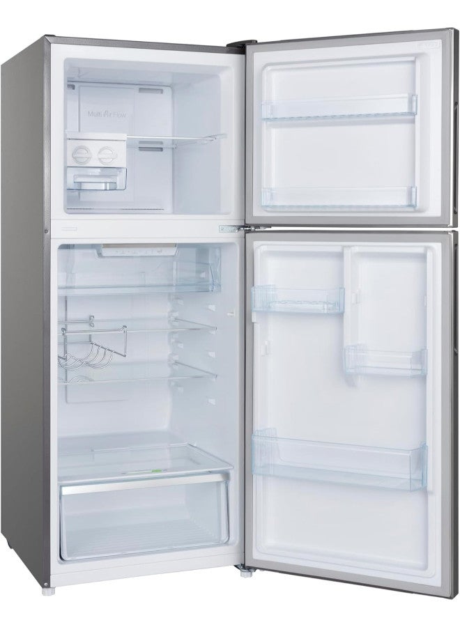 هوفر - Refrigerator Double Door Top Mount HTR-M386-S Grey - Image 1