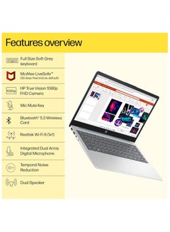 HP 2023 Newest Slim Envy Convertible-2-In-1 (Upgraded Version) Laptop 14-Inch Display, 13th Generation Core i7-1355U Processor/16GB RAM/1TB SSD/Intel Iris XE Graphics/Windows 11/Russian English Silver  - Image 5