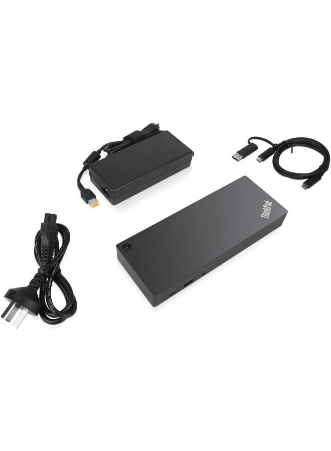 Lenovo - ThinkPad Hybrid USB-C With USB-A Dock Black - Image 1