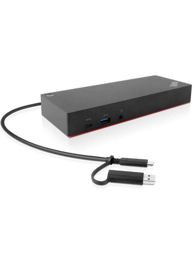 Lenovo - ThinkPad Hybrid USB-C With USB-A Dock Black - Image 1