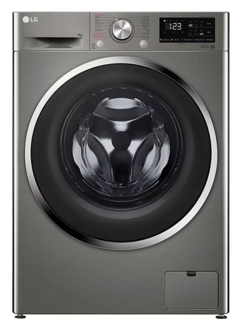 Washing Machine - Front Load -  6 Motion - Direct Drive - Steam - Smart Inverter Motor - F4R3TYGCP Stone Silver