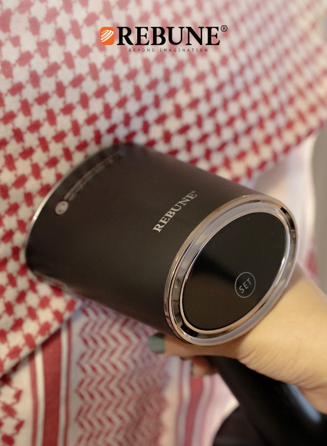 ريبون مكواة بخار يدوية فائقة السرعة، كي رطب/جاف، 3 سرعات بخار مع فرشاة 250 مل 1600 وات RE-3-056W أبيض - Image 5