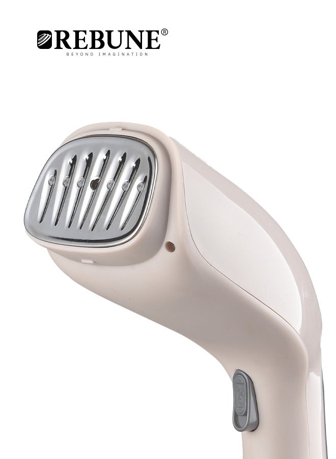 REBUNE - Manual Steam Iron With Lint Remover Brush, Short Heating Time 220 ml 1400 W RE-3-047R Burgundy - Image 1