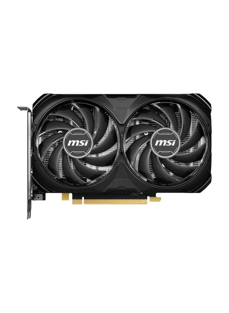 MSI - GeForce RTX 4060 Ti VENTUS 2X BLACK OC Graphics Card, 16GB GDDR6 128-bit Memory, 2610 MHz Boost Clock, 18 Gbps Memory Speed, 4352 CUDA Cores, PCI E Gen 4 x16, DisplayPort / HDMI | 912-V517-005 - Image 1