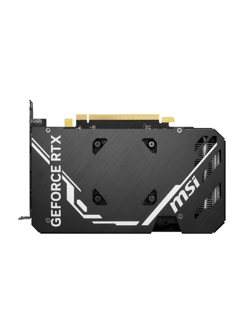 MSI - GeForce RTX 4060 Ti VENTUS 2X BLACK OC Graphics Card, 16GB GDDR6 128-bit Memory, 2610 MHz Boost Clock, 18 Gbps Memory Speed, 4352 CUDA Cores, PCI E Gen 4 x16, DisplayPort / HDMI | 912-V517-005 - Image 1