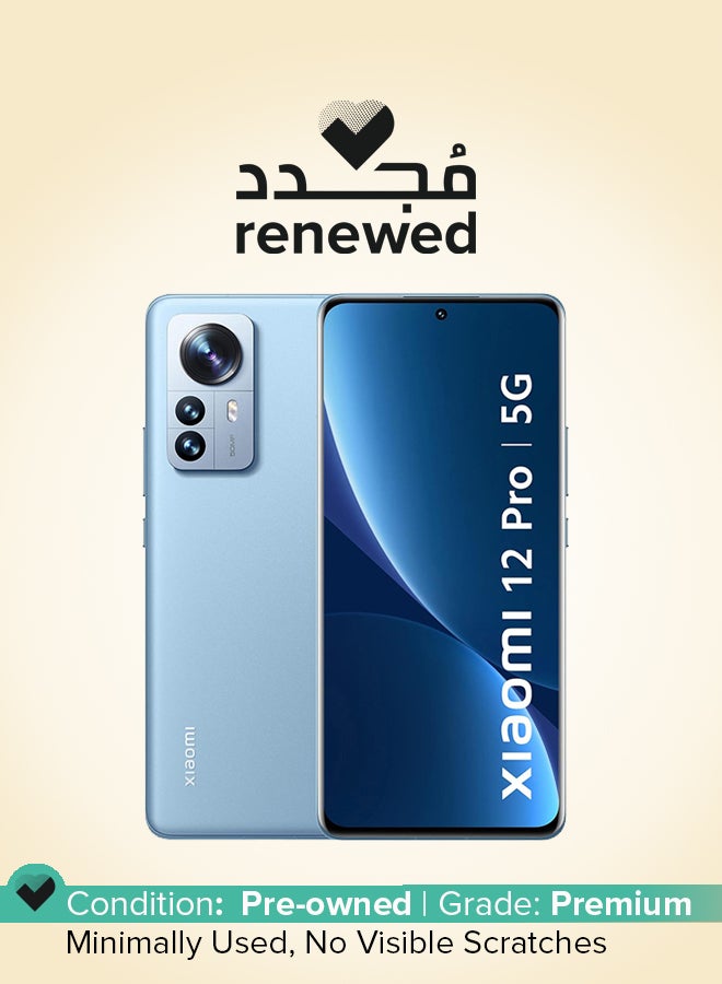 شاومي تم تجديده - 12 Pro 5G، 12 جيجابايت من ذاكرة الوصول العشوائي، 256 جيجابايت، أزرق كوتور - Image 1