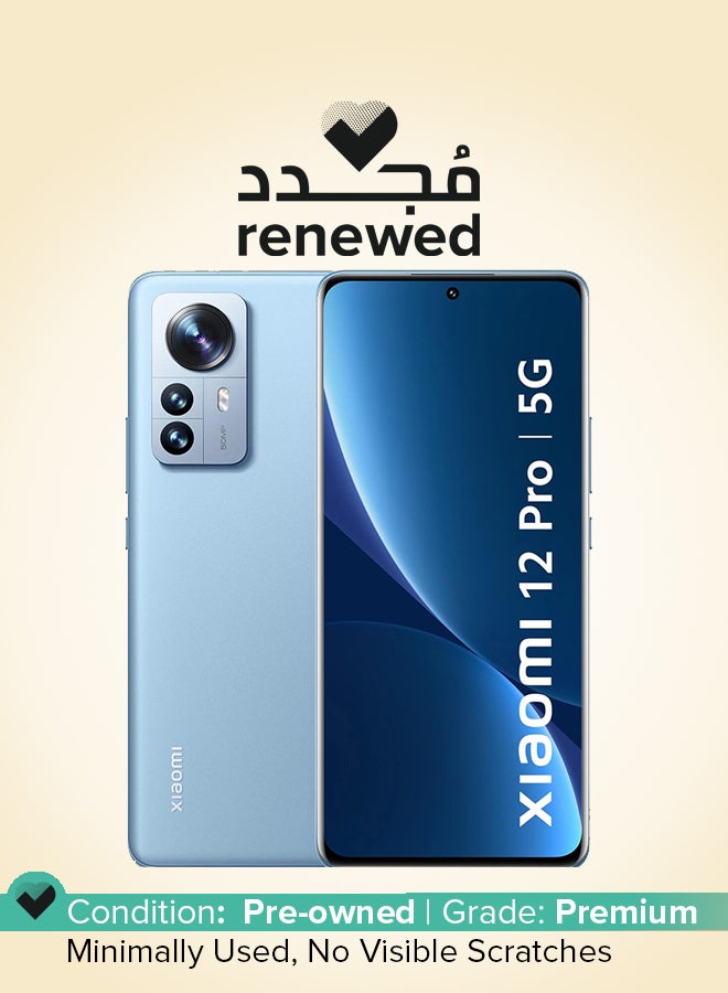 شاومي تم تجديده - 12 Pro 5G، 8 جيجابايت رام، 256 جيجابايت، أزرق كوتور - Image 1