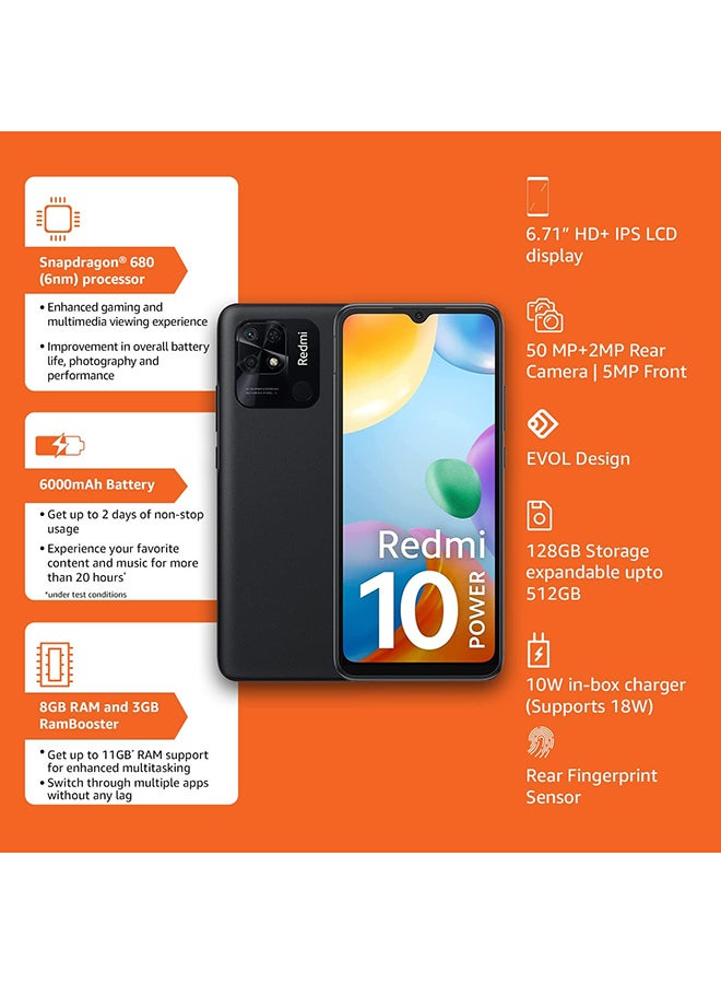 Xiaomi Renewed - Redmi 10 Power Power Black 8GB RAM 128GB  - Image 5