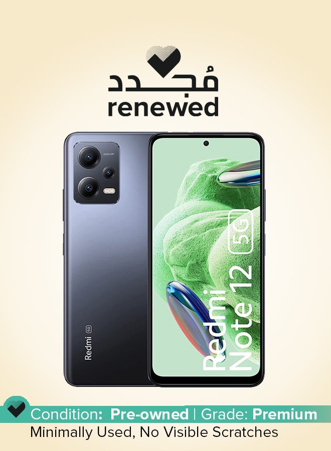 Xiaomi Renewed - Redmi Note 12 Matte Black 4GB RAM 128GB ROM 5G - Image 1