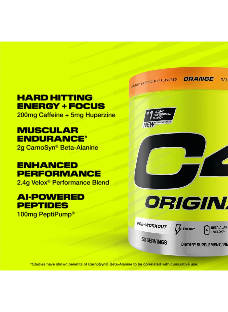 سيلوكور C4 Original Idseries Pre-Workout، Orange Burst، 60 وجبة، 390 جم - Image 4