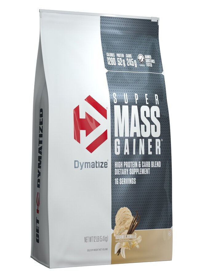Dymatize Super Mass Gainer Gourmet Vanilla 12 Lbs  - Image 1