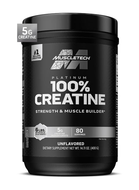Platinum 100%  Creatine Unflavoured 80 Servings 400g
